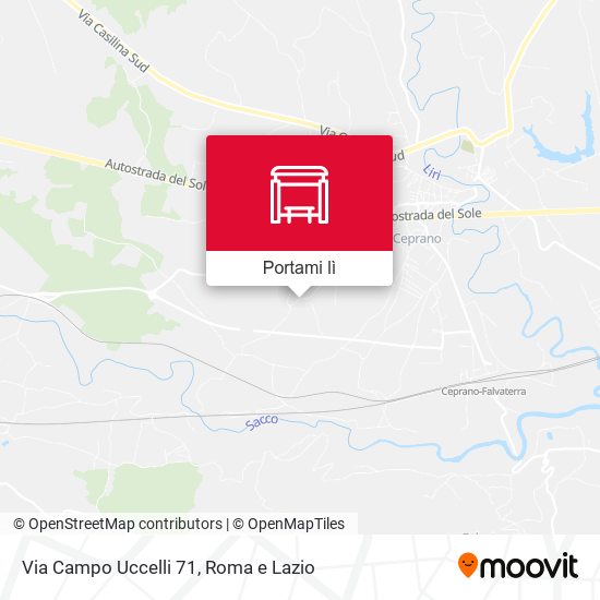 Mappa Via Campo Uccelli 71