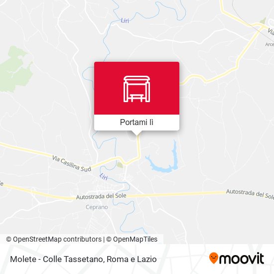 Mappa Molete - Colle Tassetano