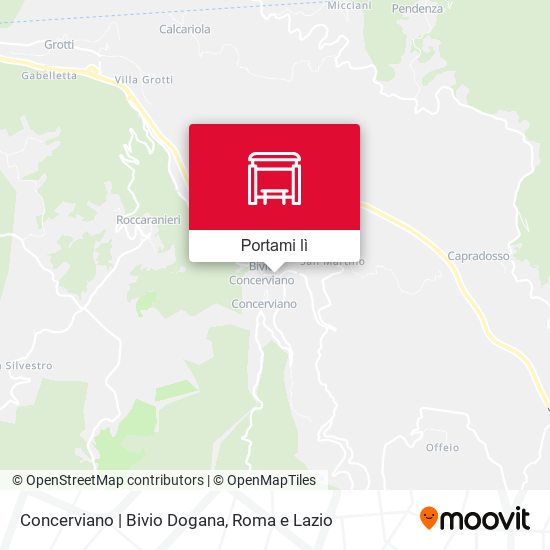 Mappa Concerviano | Bivio Dogana