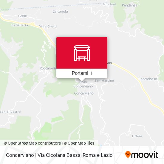 Mappa Concerviano | Via Cicolana Bassa