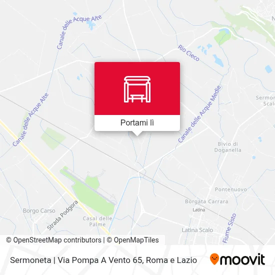 Mappa Sermoneta | Via Pompa A Vento 65