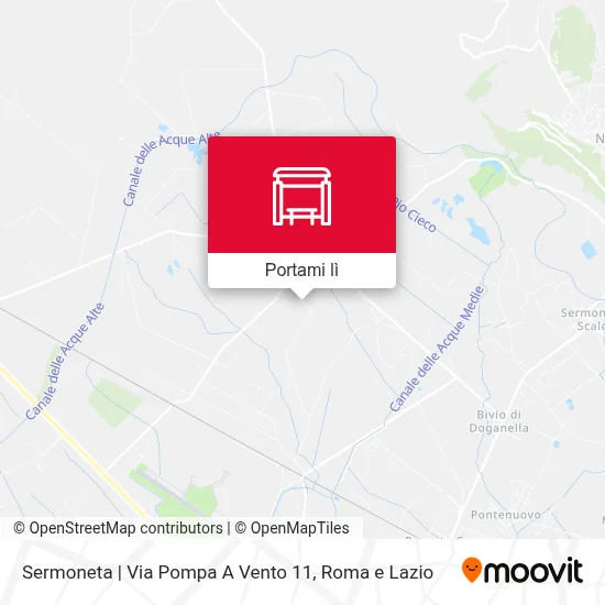 Mappa Sermoneta | Via Pompa A Vento 11