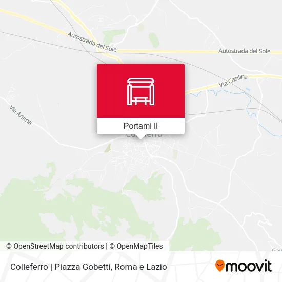 Mappa Colleferro | Piazza Gobetti