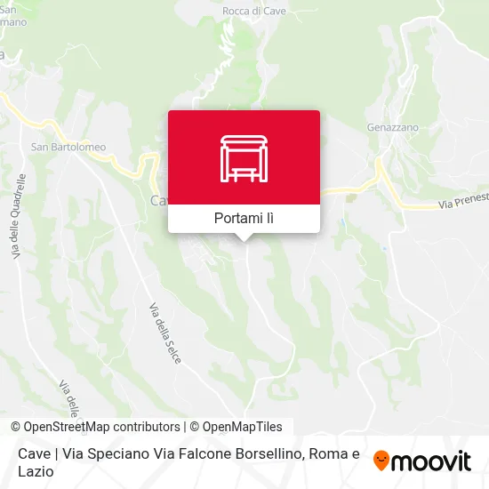 Mappa Cave | Via Speciano Via Falcone Borsellino