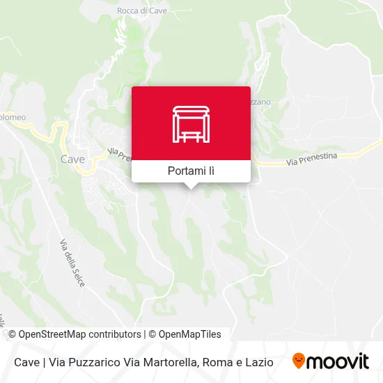 Mappa Cave | Via Puzzarico Via Martorella