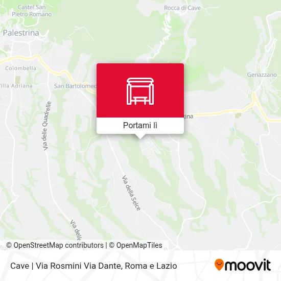 Mappa Cave | Via Rosmini Via Dante