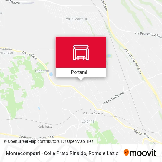 Mappa Montecompatri  - Colle Prato Rinaldo