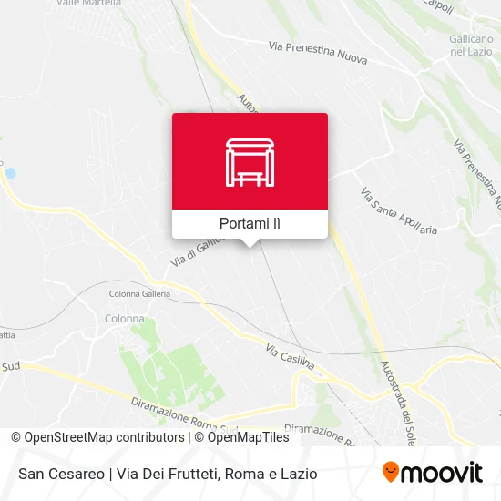 Mappa San Cesareo | Via Dei Frutteti