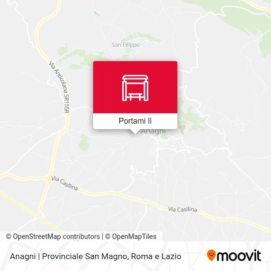 Mappa Anagni | Provinciale San Magno