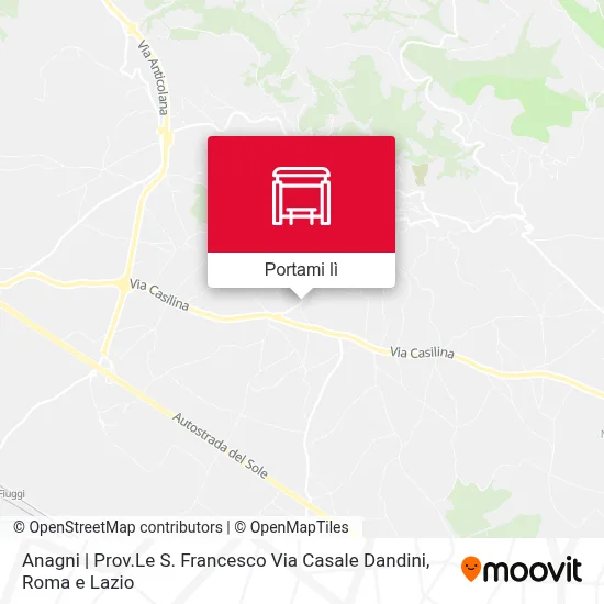 Mappa Anagni | Prov.Le S. Francesco Via Casale Dandini