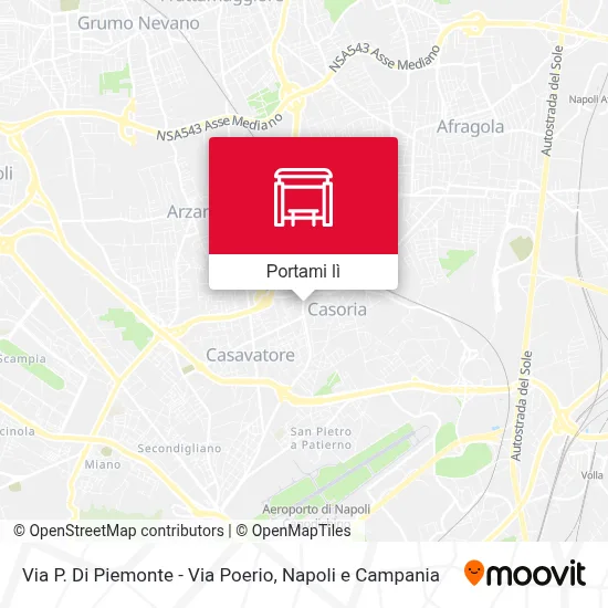 Mappa Via P. Di Piemonte - Via Poerio