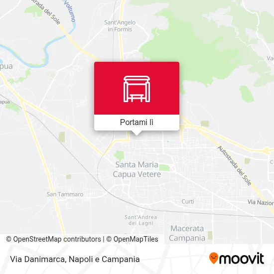Mappa Via Danimarca