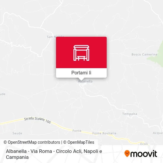 Mappa Albanella - Via Roma - Circolo Acli