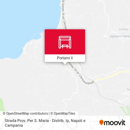 Mappa Strada Prov. Per S. Maria - Distrib. Ip