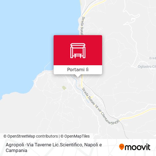 Mappa Agropoli -Via Taverne Lic.Scientifico