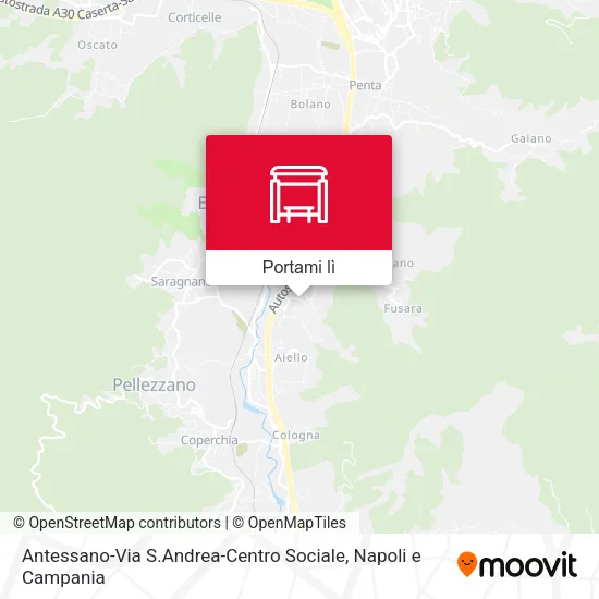 Mappa Antessano-Via S.Andrea-Centro Sociale