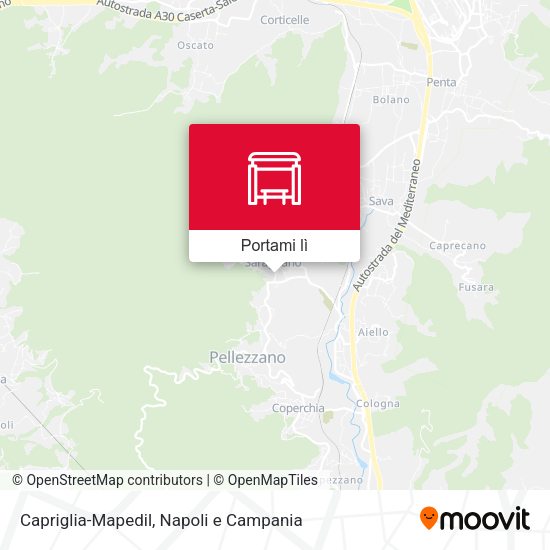 Mappa Capriglia-Mapedil