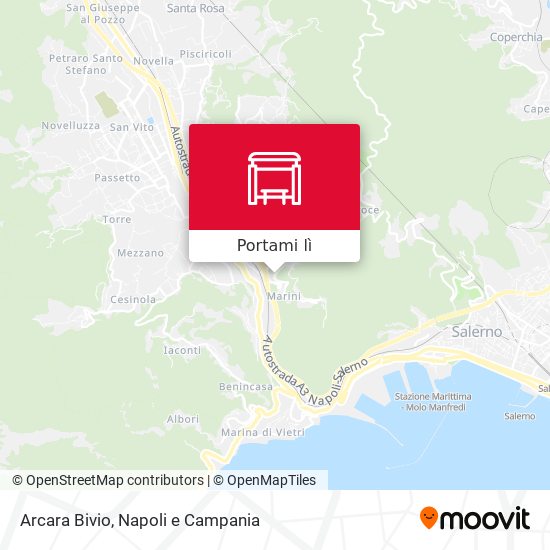 Mappa Arcara Bivio