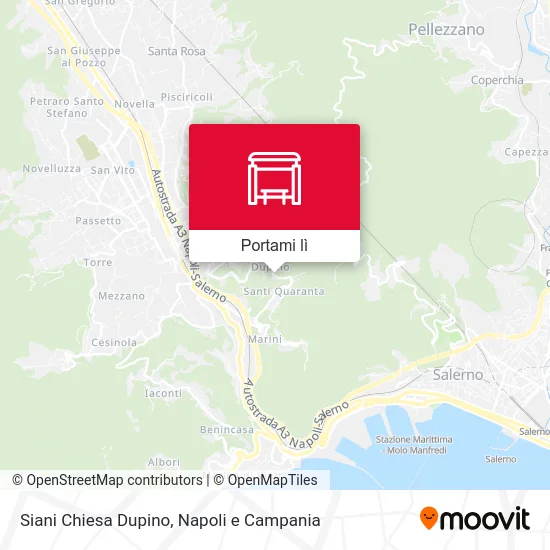 Mappa Siani Chiesa Dupino