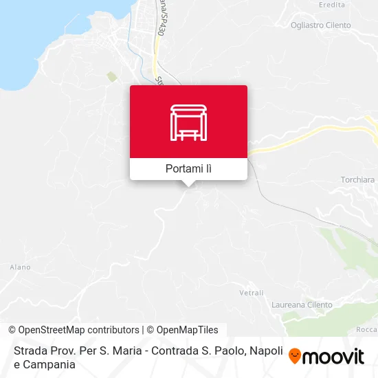 Mappa Strada Prov. Per S. Maria - Contrada S. Paolo