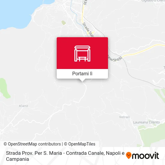 Mappa Strada Prov. Per S. Maria - Contrada Canale