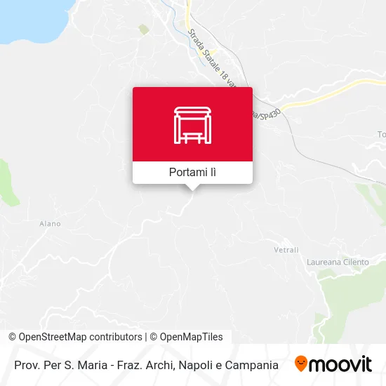 Mappa Prov. Per S. Maria - Fraz. Archi