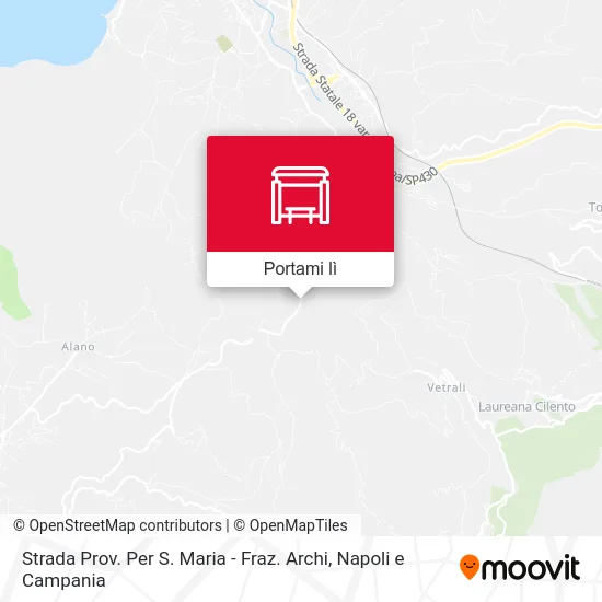 Mappa Strada Prov. Per S. Maria - Fraz. Archi