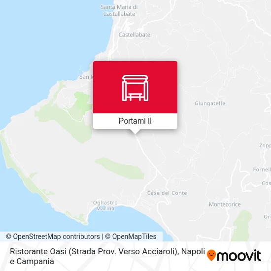 Mappa Ristorante Oasi (Strada Prov. Verso Acciaroli)