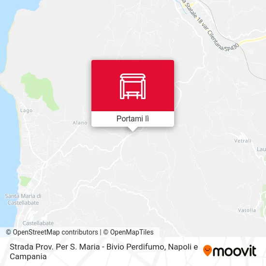 Mappa Strada Prov. Per S. Maria - Bivio Perdifumo