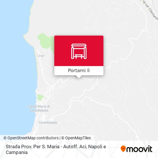 Mappa Strada Prov. Per S. Maria - Autoff. Aci