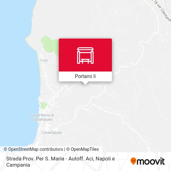 Mappa Strada Prov. Per S. Maria - Autoff. Aci