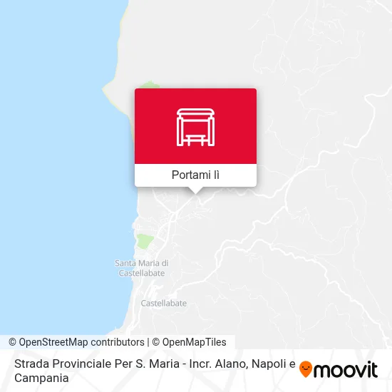 Mappa Strada Provinciale Per S. Maria - Incr. Alano