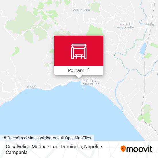 Mappa Casalvelino Marina - Loc. Dominella