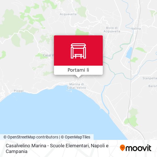 Mappa Casalvelino Marina - Scuole Elementari
