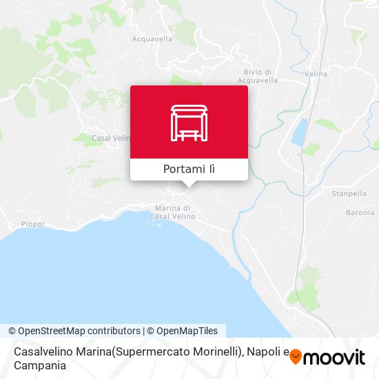 Mappa Casalvelino Marina(Supermercato Morinelli)