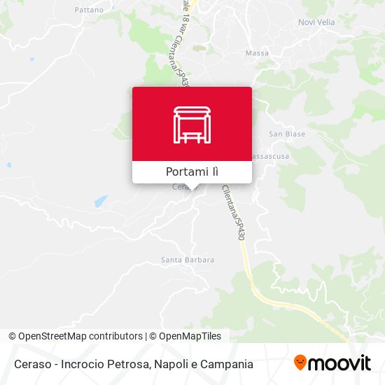 Mappa Ceraso - Incrocio Petrosa