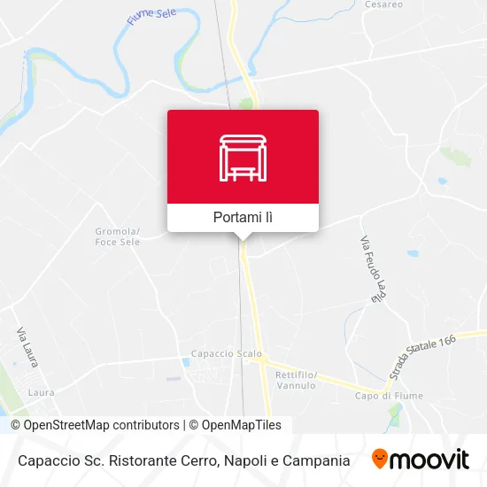 Mappa Capaccio Sc.  Ristorante Cerro