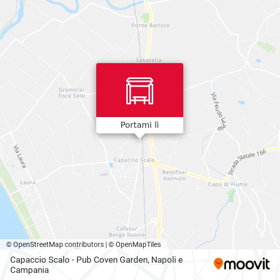 Mappa Capaccio Scalo - Pub Coven Garden