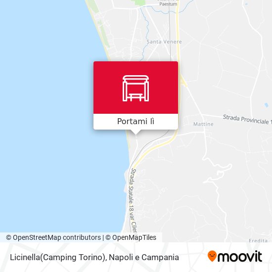 Mappa Licinella(Camping Torino)