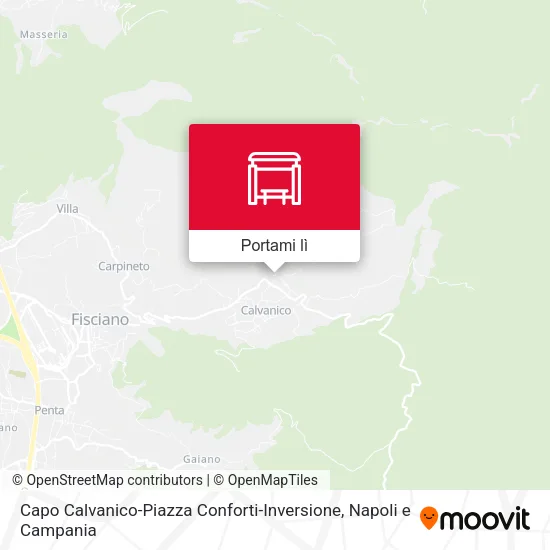 Mappa Capo Calvanico-Piazza Conforti-Inversione