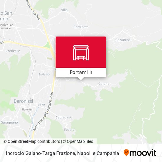 Mappa Incrocio Gaiano-Targa Frazione