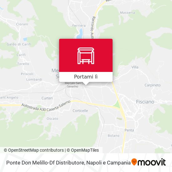 Mappa Ponte Don Melillo-Df Distributore