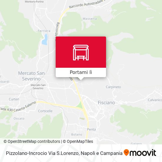 Mappa Pizzolano-Incrocio Via S.Lorenzo
