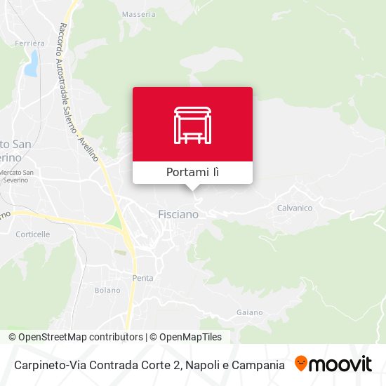 Mappa Carpineto-Via Contrada Corte 2