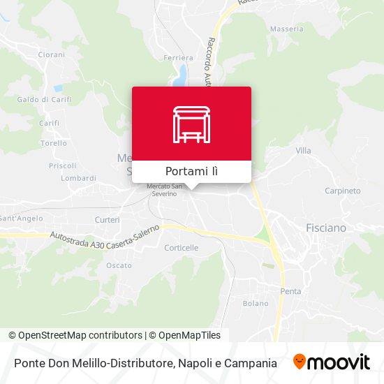 Mappa Ponte Don Melillo-Distributore