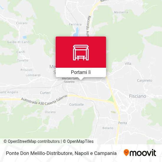 Mappa Ponte Don Melillo-Distributore