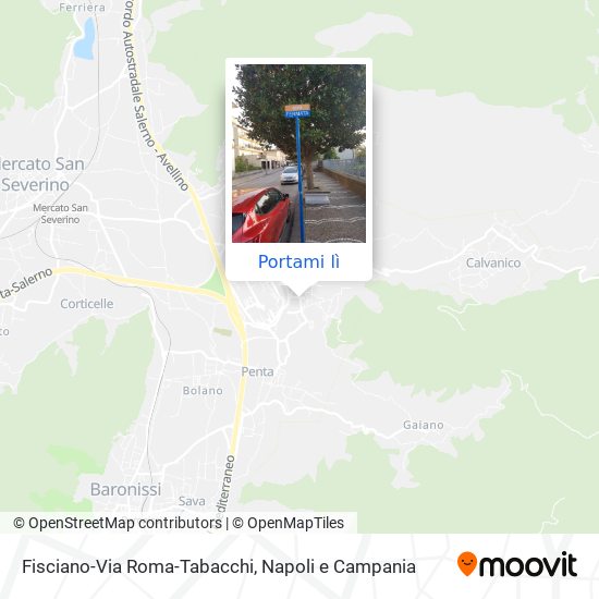 Mappa Fisciano-Via Roma-Tabacchi