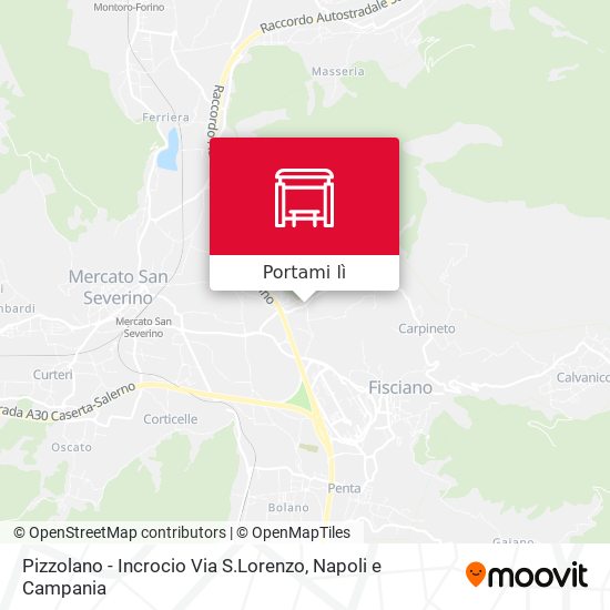 Mappa Pizzolano - Incrocio Via S.Lorenzo