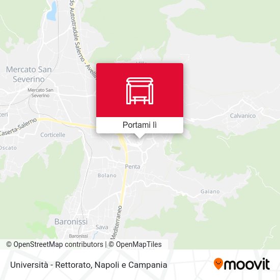 Mappa Università  - Rettorato