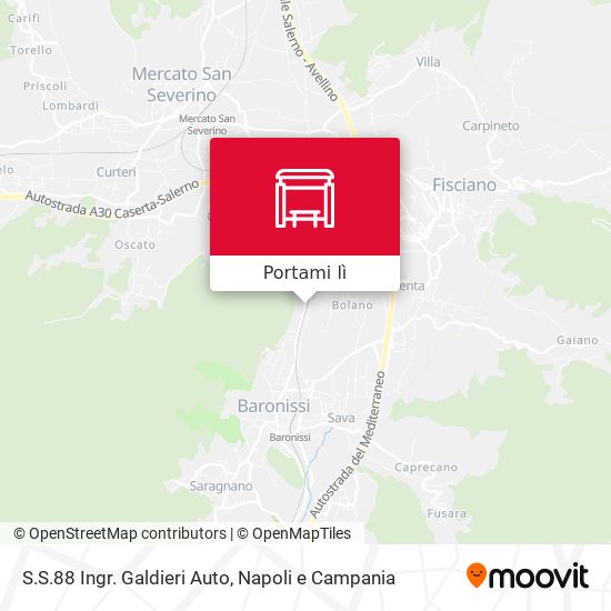 Mappa S.S.88 Ingr. Galdieri Auto